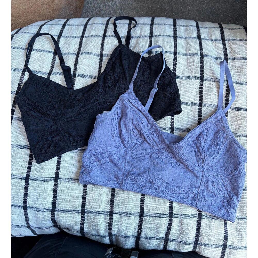 Free People Intimately Bralette Bundle of 2 size M. Same style